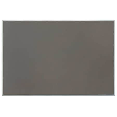 United Visual Products Corkboard, Blk, Forbo, 2 Door, 48x36" UV303-BLACK-FORBO